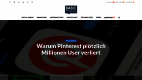 What Basicthinking.de website looked like in 2021 (3 years ago)