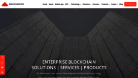 What Blockchainfirm.io website looked like in 2021 (2 years ago)
