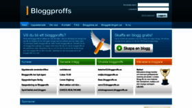 What Bloggproffs.se website looked like in 2021 (2 years ago)