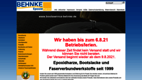 What Bootsservice-behnke.de website looked like in 2021 (2 years ago)