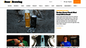 What Beerandbrewing.com website looked like in 2021 (2 years ago)