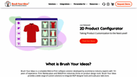 What Brushyourideas.com website looked like in 2021 (2 years ago)
