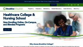 What Brooklinecollege.edu website looked like in 2021 (2 years ago)