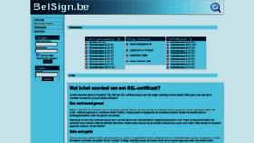 What Belsign.be website looked like in 2021 (2 years ago)