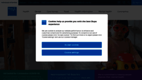 What Bupa.co.uk website looked like in 2021 (4 years ago)