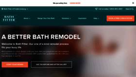 What Bathfitter.com website looked like in 2021 (2 years ago)