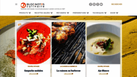 What Bloc-notes-culinaire.com website looked like in 2021 (2 years ago)