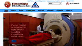 What Bombayhospital.com website looked like in 2021 (2 years ago)