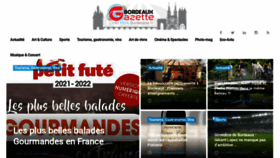 What Bordeaux-gazette.com website looked like in 2021 (2 years ago)