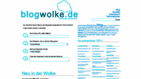 What Blogwolke.de website looked like in 2021 (2 years ago)