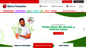 What Bancofinandina.com website looked like in 2021 (2 years ago)