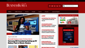 What Businesskorea.co.kr website looked like in 2021 (2 years ago)