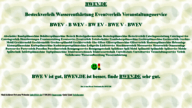 What Bwev.de website looked like in 2021 (5 years ago)