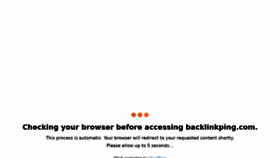 What Backlinkping.com website looked like in 2021 (2 years ago)