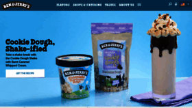 What Benjerry.com website looked like in 2021 (2 years ago)