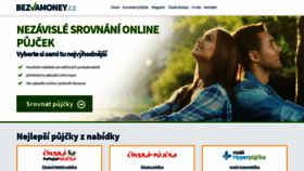 What Bezvamoney.cz website looked like in 2021 (3 years ago)