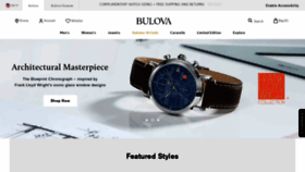 What Bulova.com website looked like in 2021 (2 years ago)