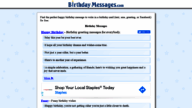 What Birthdaymessages.com website looked like in 2021 (2 years ago)
