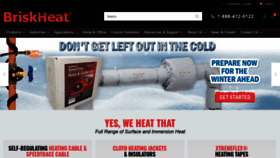 What Briskheat.com website looked like in 2021 (2 years ago)