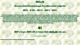 What Bdpl.de website looked like in 2021 (2 years ago)