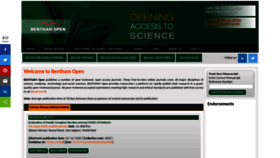 What Benthamopen.com website looked like in 2021 (2 years ago)