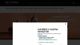 What Biotherm.es website looked like in 2021 (2 years ago)