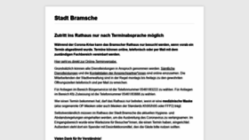 What Bramsche.de website looked like in 2021 (2 years ago)