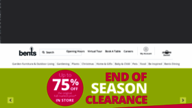 What Bents.co.uk website looked like in 2021 (4 years ago)