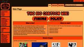 What Bigcartoon.org website looked like in 2021 (4 years ago)