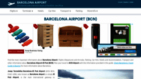 What Barcelona-airport.com website looked like in 2021 (2 years ago)