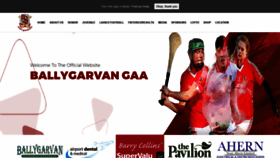 What Ballygarvangaa.ie website looked like in 2021 (2 years ago)