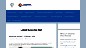 What Bursaries-southafrica.co.za website looked like in 2021 (2 years ago)