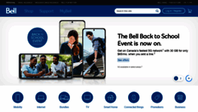 What Bell.ca website looked like in 2021 (2 years ago)