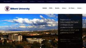 What Bilkent.edu.tr website looked like in 2021 (3 years ago)