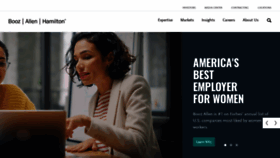 What Boozallen.com website looked like in 2021 (3 years ago)