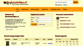 What Boekwinkeltjes.nl website looked like in 2021 (3 years ago)