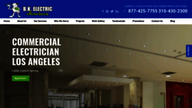 What Bkelectricservices.com website looked like in 2021 (2 years ago)