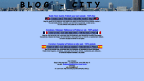 What Blog-city.info website looked like in 2021 (3 years ago)