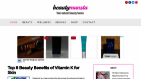 What Beautymunsta.com website looked like in 2021 (2 years ago)