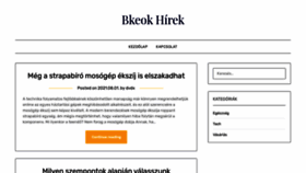 What Bkeok.hu website looked like in 2021 (2 years ago)