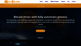 What Btcminerfarm.com website looked like in 2021 (2 years ago)