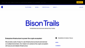 What Bisontrails.co website looked like in 2021 (2 years ago)