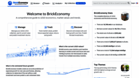 What Brickeconomy.com website looked like in 2021 (2 years ago)