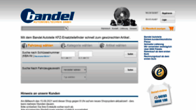 What Bandel-online.de website looked like in 2021 (2 years ago)