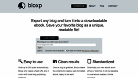 What Bloxp.com website looked like in 2021 (2 years ago)