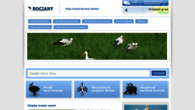 What Bociany.sk website looked like in 2021 (2 years ago)