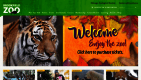 What Brookfieldzoo.org website looked like in 2021 (2 years ago)