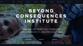 What Beyondconsequences.com website looked like in 2021 (2 years ago)