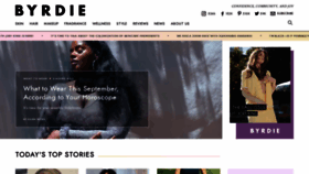 What Byrdie.com website looked like in 2021 (2 years ago)