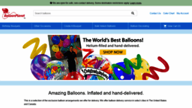 What Balloonplanet.com website looked like in 2021 (2 years ago)